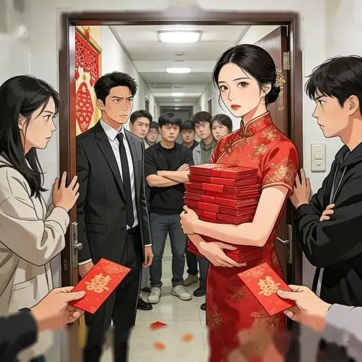 Bìa QR Trước Cửa Phòng Tân Nương