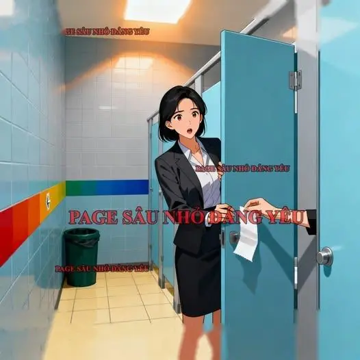 Bìa Kẹt Trong Buồng Vệ Sinh Vì Hết Giấy