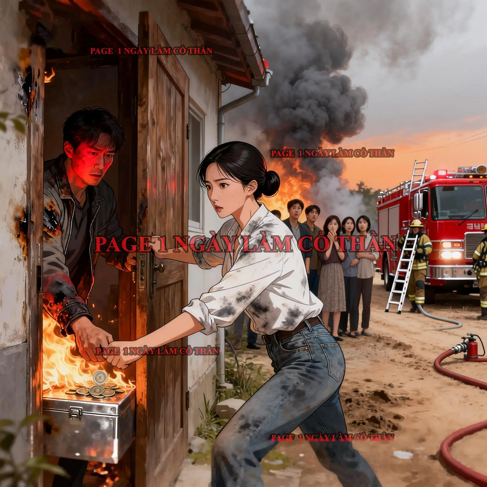 Bìa TRỞ VỀ NGÀY CHÁY NHÀ