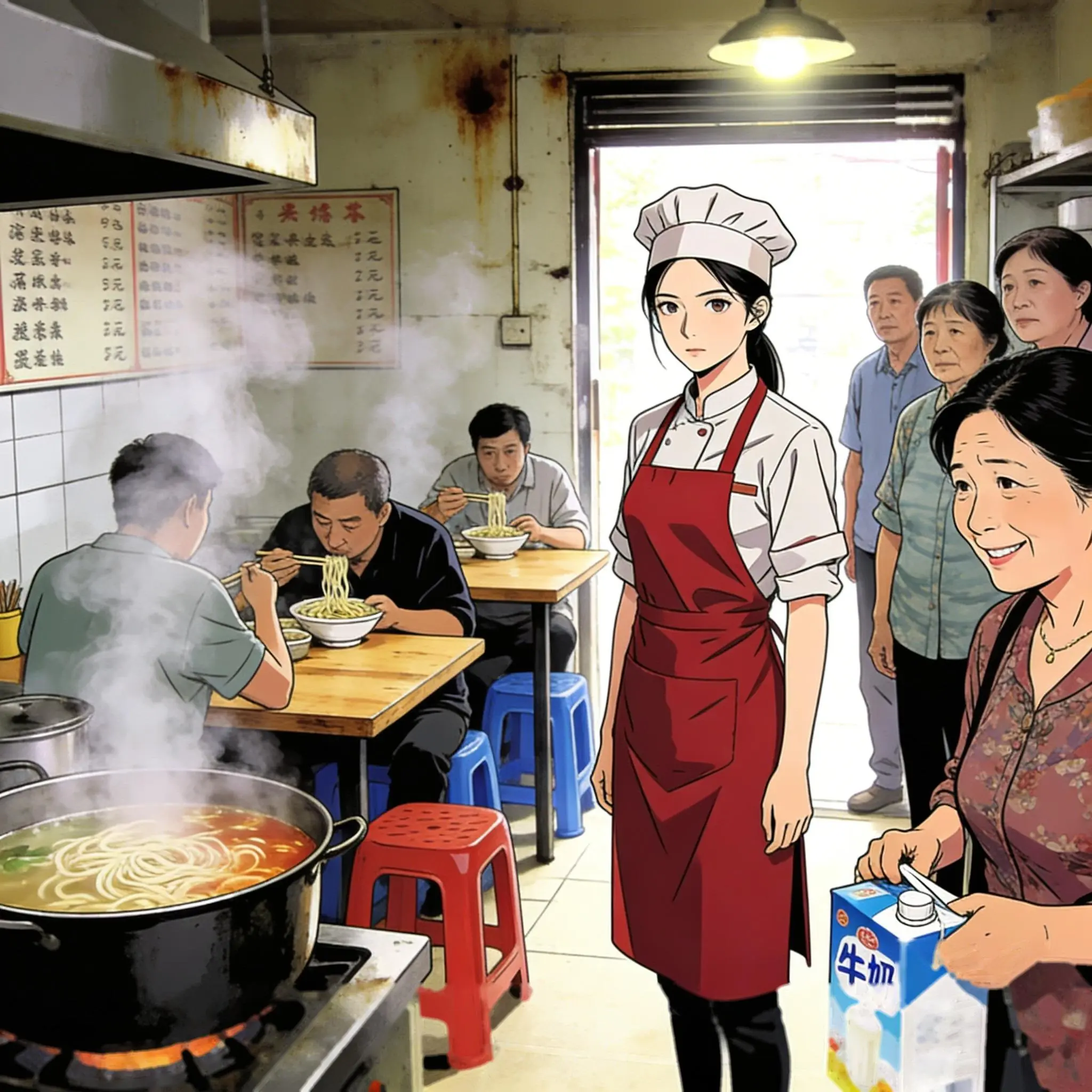Bìa Cả Họ Từng Xem Tôi Làm Việc Lặt Vặt, Giờ Đứng Chật Trước Tiệm Mì Của Tôi