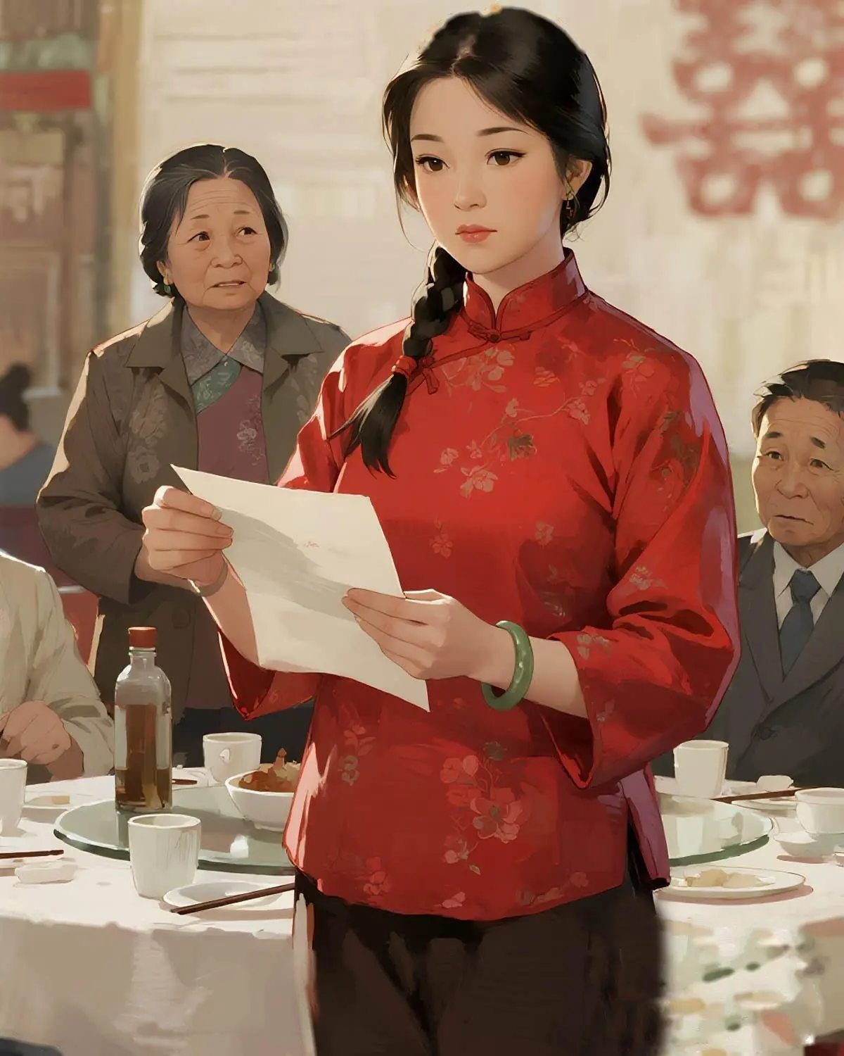 Bìa Hôn Thư Ghi “Gả Cưới”