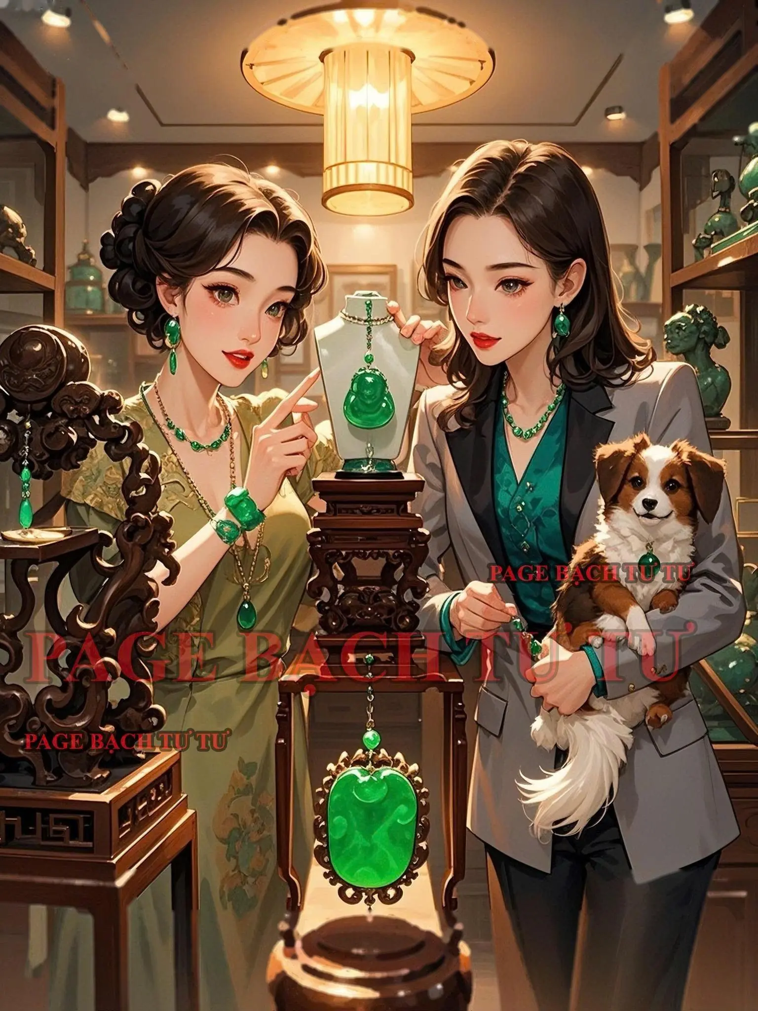Bìa DÂY CHUYỀN KIM CƯƠNG VÀ CON CHÓ