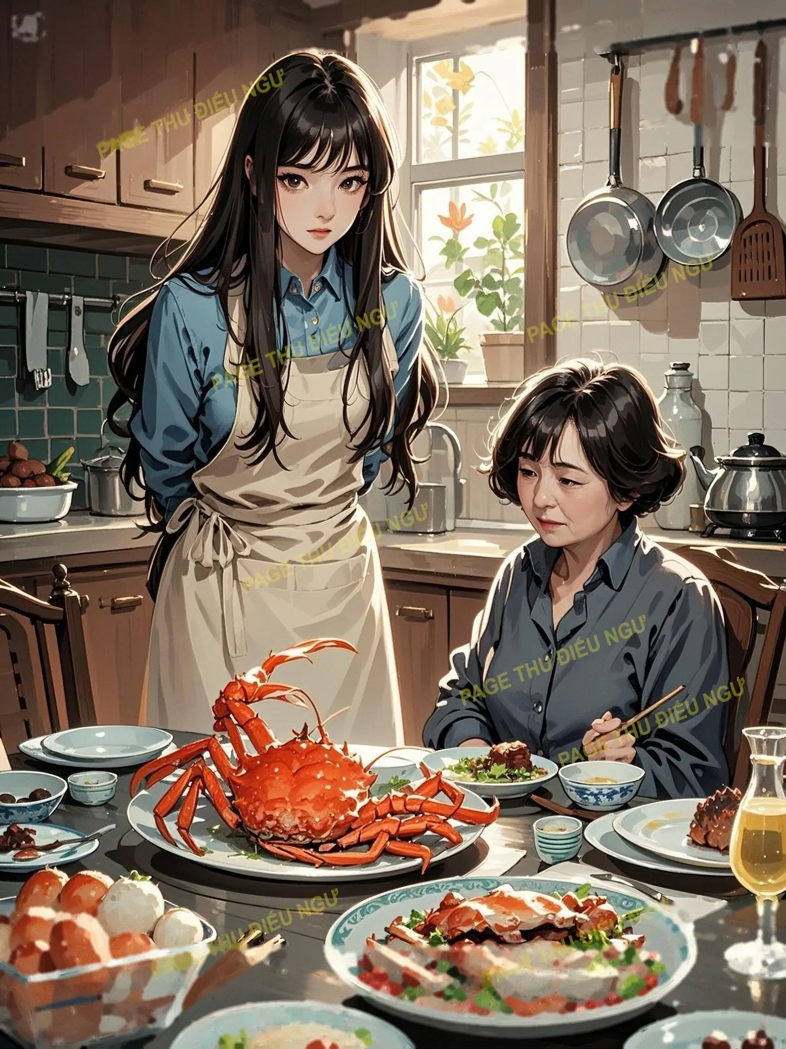 Bìa SỐNG LẠI, TÔI ĐỂ MẸ CHỒNG ĂN HẢI SẢN THOẢI MÁI